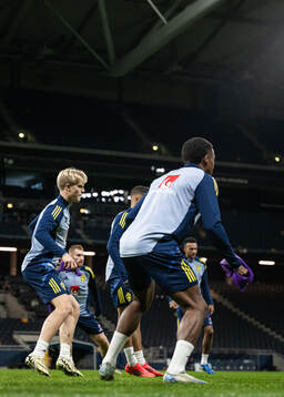 Lucas Bergvall of the Swedish men’s national football team