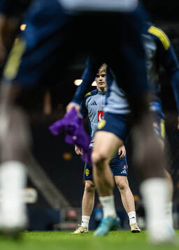 Lukas Bergvall of the Swedish men’s national football team