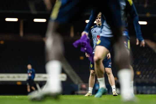 Lukas Bergvall of the Swedish men’s national football team