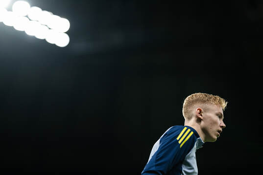 Hugo Larsson of the Swedish men’s national football team