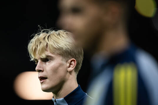 Lucas Bergvall of the Swedish men’s national football team
