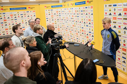 Lucas Bergvall of the Swedish men’s national football
