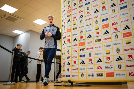 Lucas Bergvall of the Swedish men’s national football