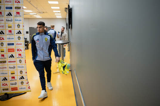 Yasin Ayari of the Swedish men’s national football team