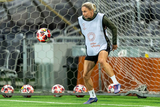 Jonna Andersson of Hammarby at a training session