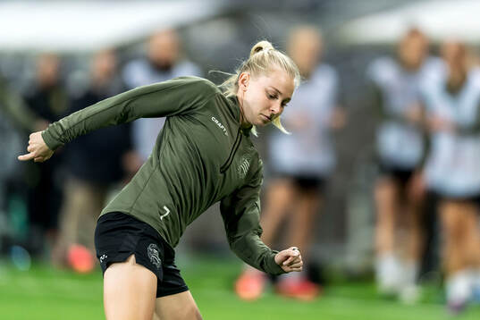 Emilie Joramo of Hammarby at a training session