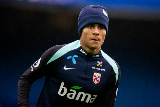 Antonio Nusa of the Norwegian national football team