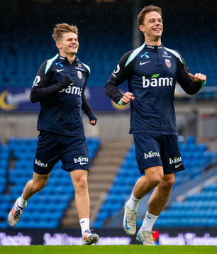 David Møller Wolfe and Felix Horn Myhre of the Norwegian