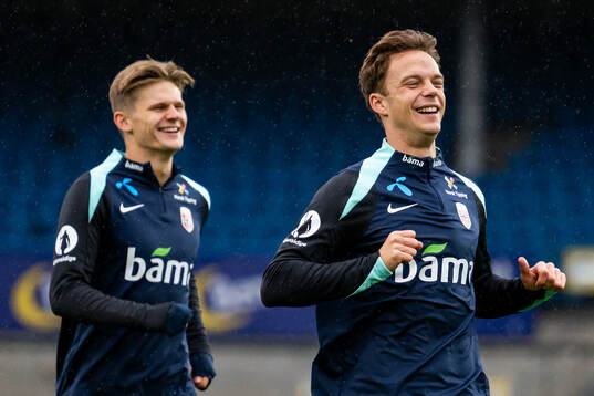 David Møller Wolfe and Felix Horn Myhre of the Norwegian