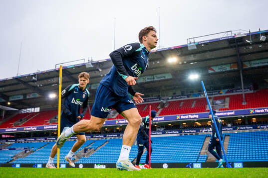Felix Horn Myhre of the Norwegian national football team