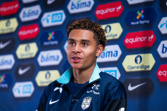 Antonio Nusa of the Norwegian national football team