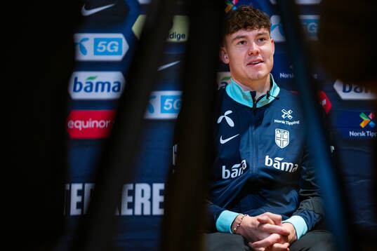 Jørgen Strand Larsen of the Norwegian national football