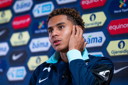 Antonio Nusa of the Norwegian national football team
