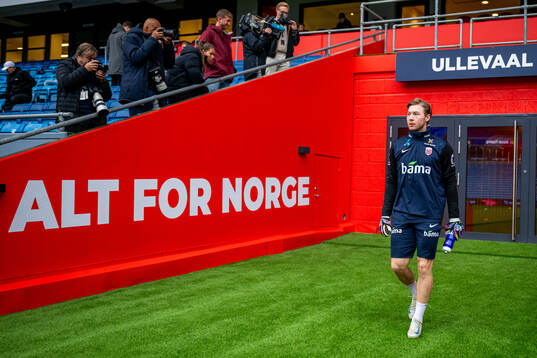 Goalkeeper Mathias Dyngeland of the Norwegian national
