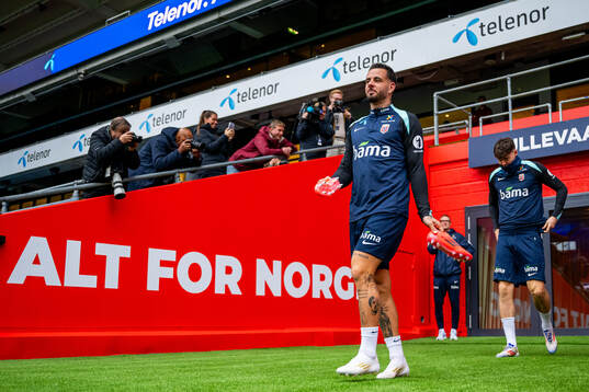 Aron Dønnum of the Norwegian national football team