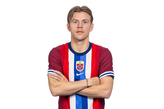 Jens Petter Hauge of the Norwegian national football team