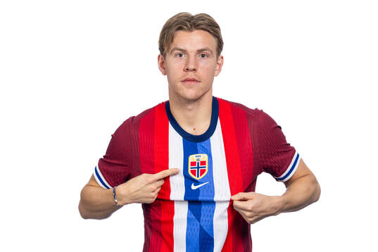 Jens Petter Hauge of the Norwegian national football team