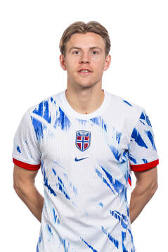 Jens Petter Hauge of the Norwegian national football team