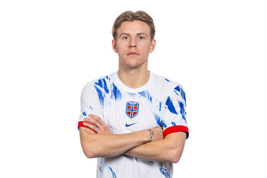 Jens Petter Hauge of the Norwegian national football team