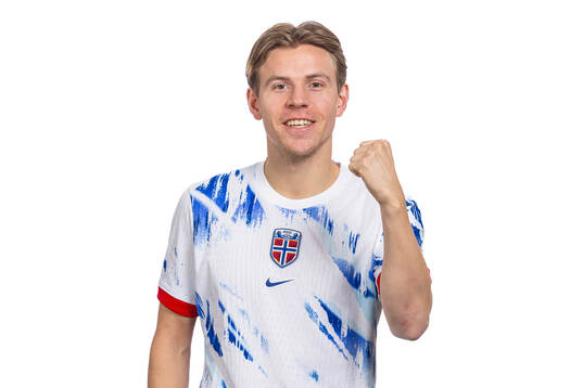 Jens Petter Hauge of the Norwegian national football team