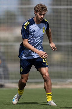 Maximilian Ibrahimovic of Sweden at warm up