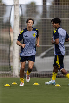 John Mellberg of Sweden at warm up