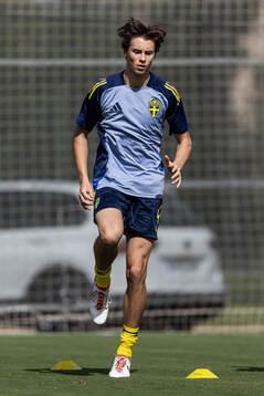 John Mellberg of Sweden at warm up