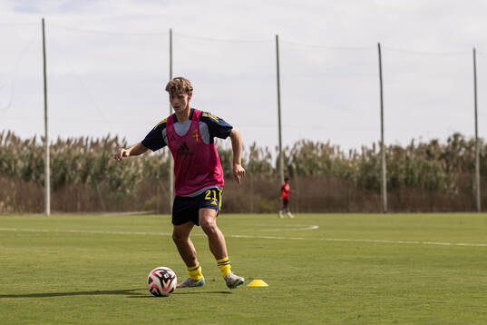 Maximilian Ibrahimovic of Sweden at warm up