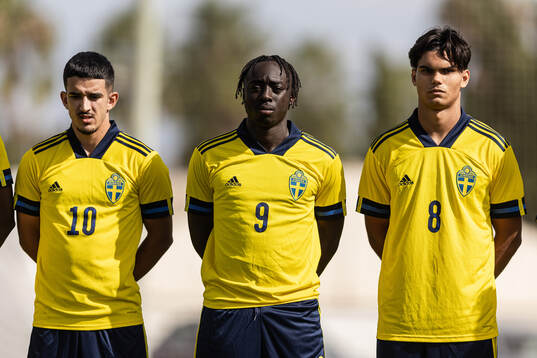 Zakaria Loukili, Kalipha Jawla and Noel Sernelius of Sweden
