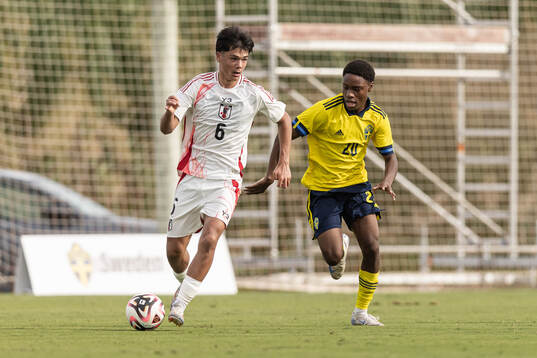 Nick Schmidt of Japan and Keyano Marrah of Sweden