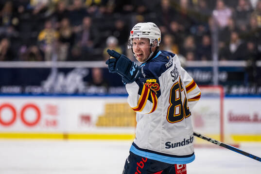 Djurgårdens Colby Sissons jublar