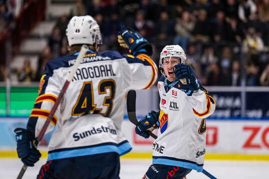 Djurgårdens Colby Sissons jublar