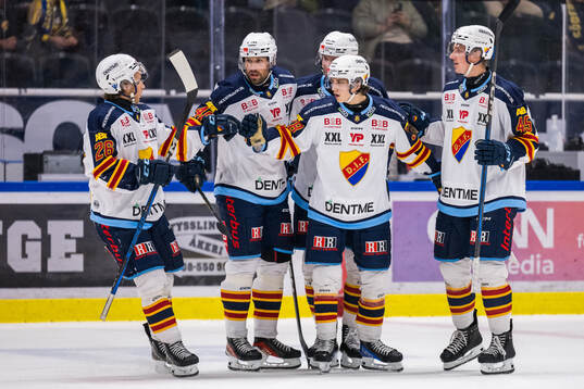 Djurgårdens Victor Eklund jublar