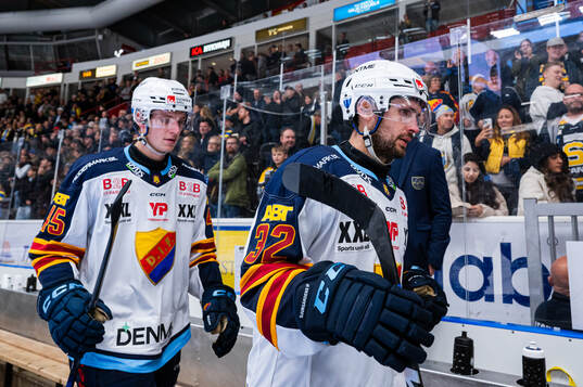 Djurgårdens Marcus Krüger och Hugo Blixt deppar