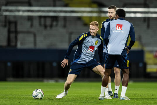 Hugo Larsson of the Swedish men's football national team at