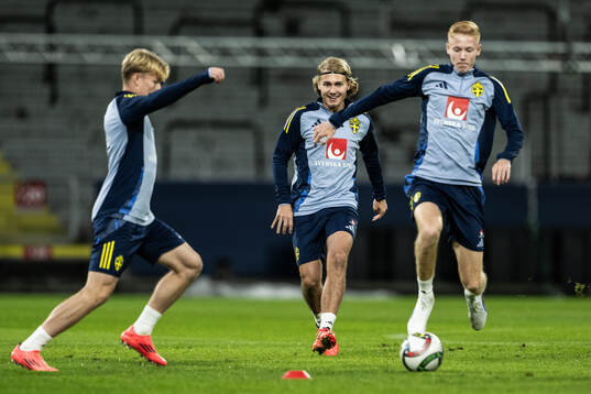 Daniel Svensson, Sebastian Nanasi and Hugo Larsson of the