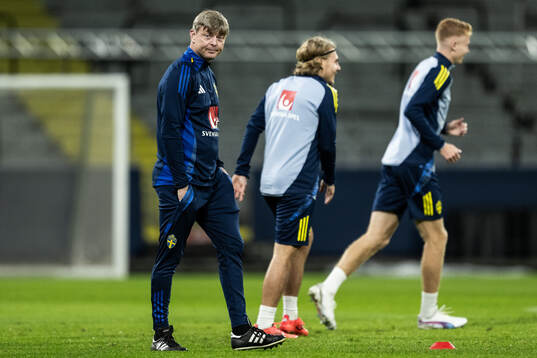 Head coach Jon Dahl Tomasson of the Swedish men's football