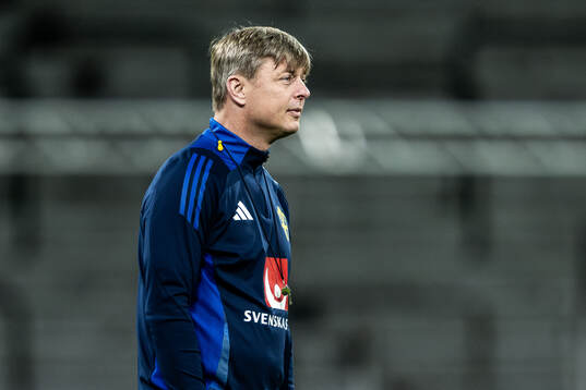 Head coach Jon Dahl Tomasson of the Swedish men's football