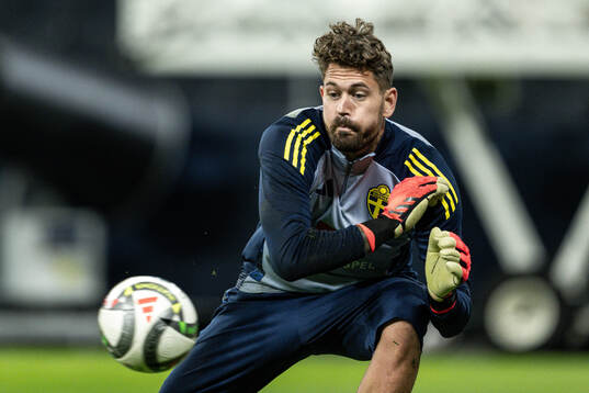 goalkeeper Kristoffer Nordfeldt of the Swedish men's