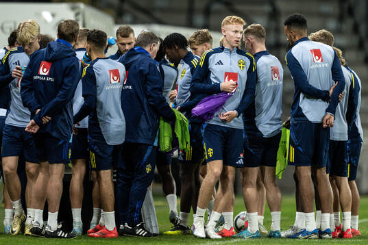 Hugo Larsson of the Swedish men's football national team at