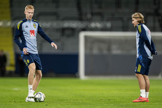 Hugo Larsson and Sebastian Nanasi of the Swedish men's