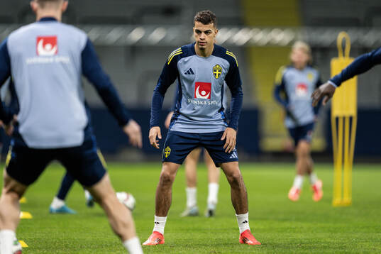Yasin Ayari of the Swedish men's football national team at