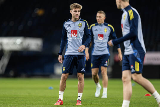 Hugo Bolin of the Swedish men's football national team at a