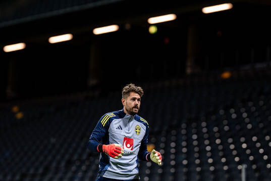 goalkeeper Kristoffer Nordfeldt of the Swedish men's