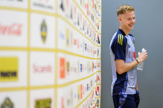 Hugo Larsson of the Swedish men's football national team