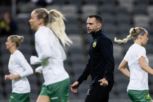 Assistant coach William Strömberg of Hammarby