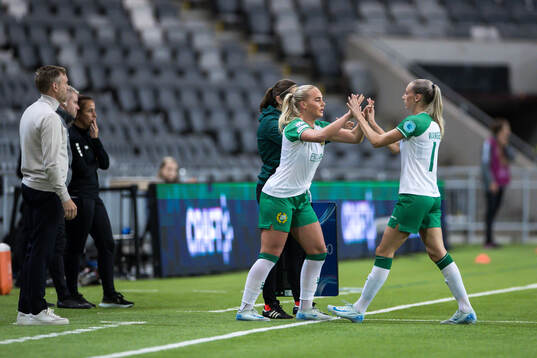 Cathinka Tandberg and Ellen Wangerheim of Hammarby