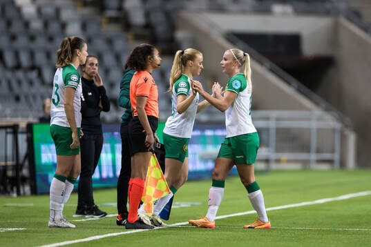 Emma Westin and Smilla Holmberg of Hammarby