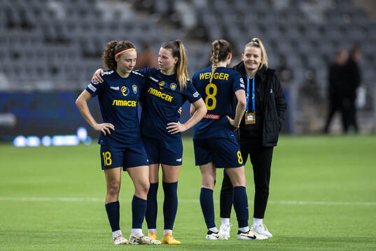 Melanie Brunnthaler of St Pölten looks dejected