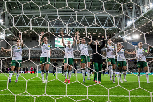 Players of Hammarby celebrates